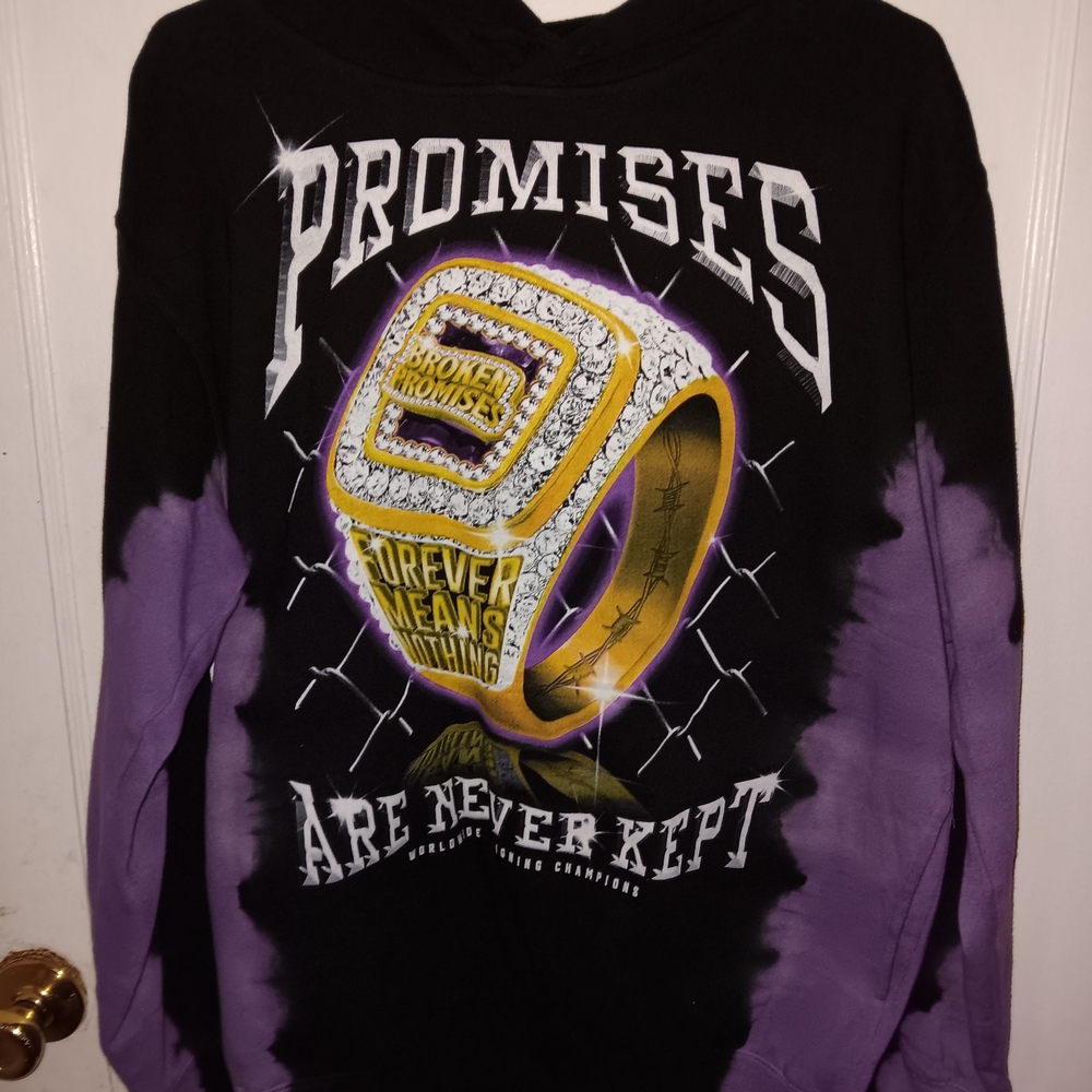 Black and Purple Graphic Sweatshirt